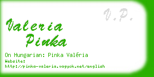 valeria pinka business card