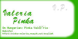 valeria pinka business card